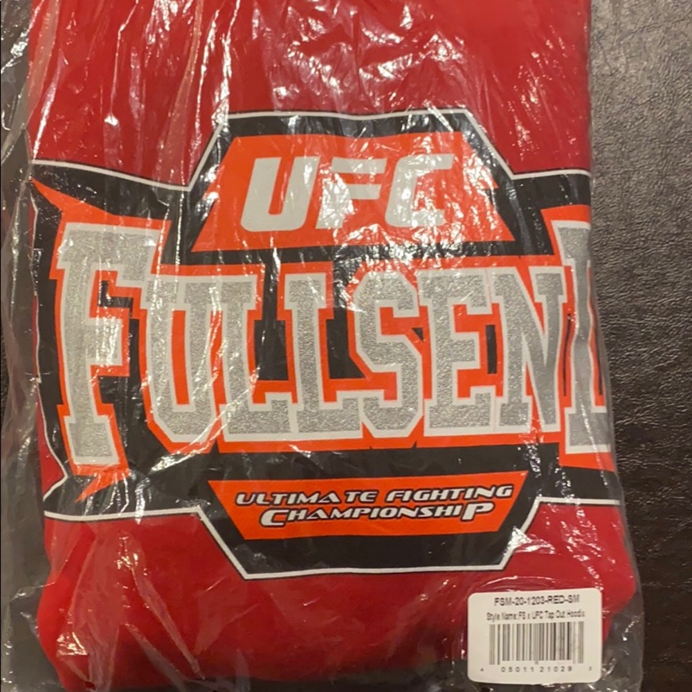 Adult small red fullsend ufc hoodie brand new